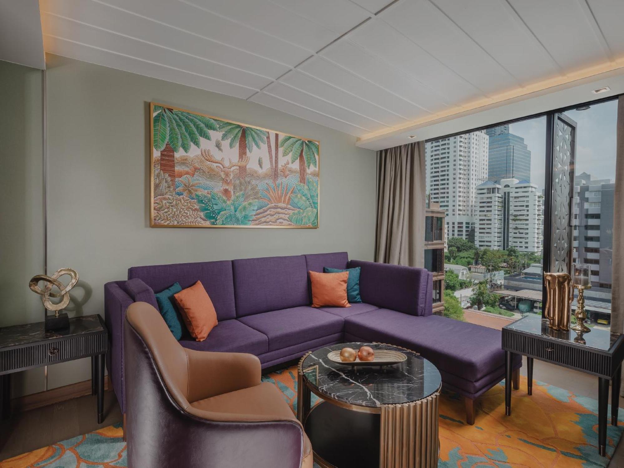 Nysa Hotel Bangkok Sukhumvit 11 Εξωτερικό φωτογραφία Living room of a suite